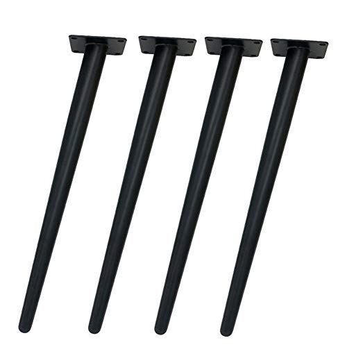XMDEUR Industrielle Vintage-Möbelbeine in Schwarz 30/38/50 cm, Moderne schräge, konische Tischbeine, Ersatzstützbeine für Küche/Badezimmer, Robustes Zubehör, 4er-Set XMDEUR Industrielle Vintage-Möbelbeine in Schwarz 30/38/50 cm, Moderne schräge, konische Tischbeine, Ersatzstützbeine für Küche/Badezimmer, Robustes Zubehör, 4er-Set von XMDEUR