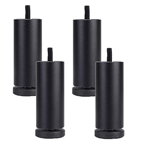 XMDEUR M8 Couchbeine, 4er-Set, Möbelbeine, 4/5/6/8/10 Zoll, Schwarze Sofafüße aus Metall, Ersatzstützbeine aus Aluminium für Schränke, Bänke, Couchtische XMDEUR M8 Couchbeine, 4er-Set, Möbelbeine, 4/5/6/8/10 Zoll, Schwarze Sofafüße aus Metall, Ersatzstützbeine aus Aluminium für Schränke, Bänke, Couchtische von XMDEUR