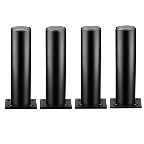 XMDEUR Metall-Möbelbeine in Schwarz Matt 4/6/8/12 Zoll, verstellbare runde Schrankfüße aus Aluminium, Stützbeine für Küche und Badezimmer, Ersatzbeine für Sofa, Couch, Schrank, Bank, 4er-Set XMDEUR Metall-Möbelbeine in Schwarz Matt 4/6/8/12 Zoll, verstellbare runde Schrankfüße aus Aluminium, Stützbeine für Küche und Badezimmer, Ersatzbeine für Sofa, Couch, Schrank, Bank, 4er-Set von XMDEUR