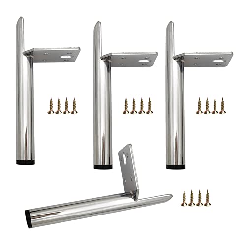 XMDEUR Moderne Möbelbeine aus Metall, 4er-Set, Eisenbeine für Tisch, Schrank, Sofa, Couchtisch, Schreibtisch, DIY-Ersatzfüße mit Schrauben, erhältlich in Silber, Schwarz, Gold, Schwarz-Finish XMDEUR Moderne Möbelbeine aus Metall, 4er-Set, Eisenbeine für Tisch, Schrank, Sofa, Couchtisch, Schreibtisch, DIY-Ersatzfüße mit Schrauben, erhältlich in Silber, Schwarz, Gold, Schwarz-Finish von XMDEUR