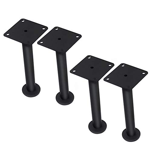 XMDEUR Moderne runde Möbelbeine aus Metall in Mattschwarz, verstellbare Sofabeine aus Edelstahl 5/6/8/10/12 Zoll, Möbelfüße für Couchtisch, Fernsehschrank, Kaffeetisch, 4er-Set XMDEUR Moderne runde Möbelbeine aus Metall in Mattschwarz, verstellbare Sofabeine aus Edelstahl 5/6/8/10/12 Zoll, Möbelfüße für Couchtisch, Fernsehschrank, Kaffeetisch, 4er-Set von XMDEUR