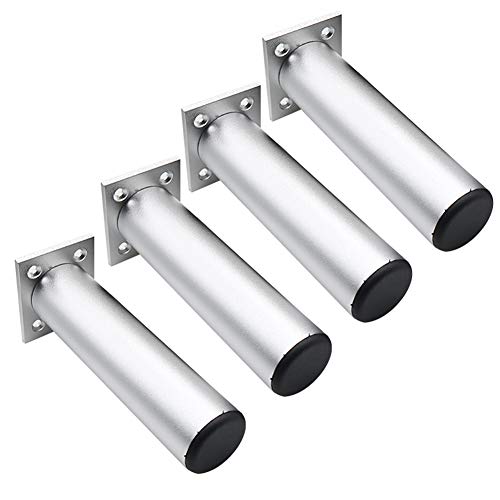 XMDEUR Möbelbeine aus Aluminium 3/4/5/6/8/10/14 Zoll, verstellbare runde Tischbeine, Möbelfüße für Sofa, Schrank, Couchtisch, 4er-Set XMDEUR Möbelbeine aus Aluminium 3/4/5/6/8/10/14 Zoll, verstellbare runde Tischbeine, Möbelfüße für Sofa, Schrank, Couchtisch, 4er-Set von XMDEUR