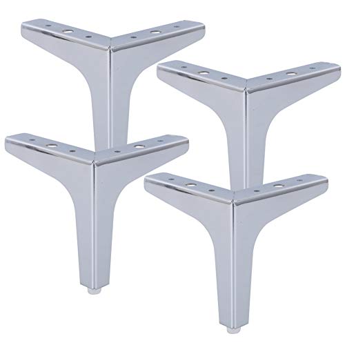 XMDEUR Möbelbeine aus Eisen in Schwarz und Silber, 4/5/6/7 Zoll, robuste dreieckige Schrankbeine, Möbelfüße für Sofa, Fernsehschrank, Couchtisch, 4er-Set XMDEUR Möbelbeine aus Eisen in Schwarz und Silber, 4/5/6/7 Zoll, robuste dreieckige Schrankbeine, Möbelfüße für Sofa, Fernsehschrank, Couchtisch, 4er-Set von XMDEUR