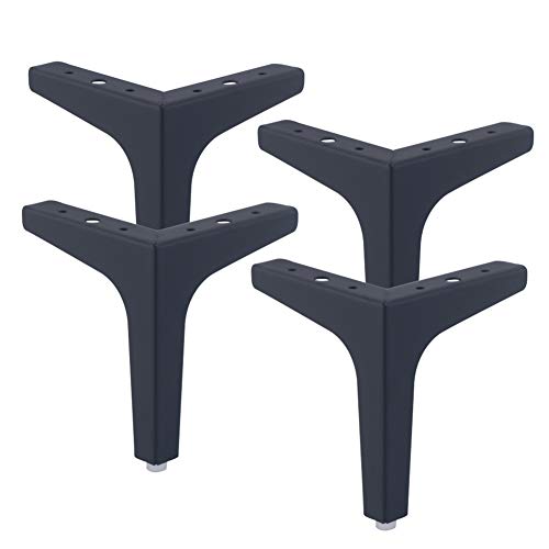 XMDEUR Möbelbeine aus Eisen in Schwarz und Silber, 4/5/6/7 Zoll, robuste dreieckige Schrankbeine, Möbelfüße für Sofa, Fernsehschrank, Couchtisch, 4er-Set XMDEUR Möbelbeine aus Eisen in Schwarz und Silber, 4/5/6/7 Zoll, robuste dreieckige Schrankbeine, Möbelfüße für Sofa, Fernsehschrank, Couchtisch, 4er-Set von XMDEUR