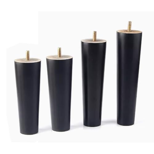 XMDEUR Möbelbeine aus Massivholz, 4er-Pack, Moderne konische Sofabeine, Ersatz für Sessel, Schrank, Stuhl, Fußhocker, Ottomane, Holzbankbeine, 5 cm (1,9 Zoll) von XMDEUR