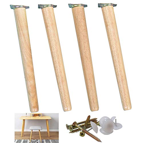 XMDEUR Möbelbeine aus Massivholz, 4er-Set, Tischbeine aus Buche mit Neigung, konisches Design, Ersatzbeine für Tisch, Schrank, Couchtisch, Bank, Bücherregal, TV-Schrank, inkl. Montagezubehör, 55 cm XMDEUR Möbelbeine aus Massivholz, 4er-Set, Tischbeine aus Buche mit Neigung, konisches Design, Ersatzbeine für Tisch, Schrank, Couchtisch, Bank, Bücherregal, TV-Schrank, inkl. Montagezubehör, 55 cm von XMDEUR