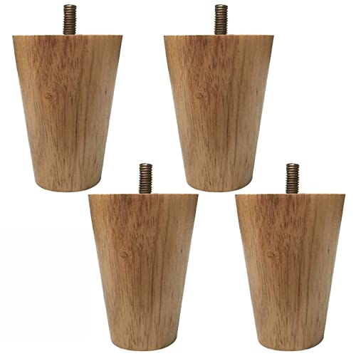 XMDEUR Möbelbeine aus Massivholz, M8-Schraube, 4er-Set, kegelförmige Ersatzbeine aus Holz für Schränke, Sofas, Couches, Stühle, Kommoden, Betten und Couchtische, 10 cm/3 Zoll Höhe XMDEUR Möbelbeine aus Massivholz, M8-Schraube, 4er-Set, kegelförmige Ersatzbeine aus Holz für Schränke, Sofas, Couches, Stühle, Kommoden, Betten und Couchtische, 10 cm/3 Zoll Höhe von XMDEUR