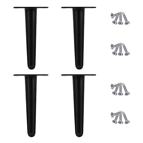 XMDEUR Möbelbeine aus Metall, 4 Stück, schwarz/goldene Tischbeine für Sofa, Schrank, Couchtisch, Schreibtisch, DIY-Ersatzfüße mit rutschfestem/leisen Design, 30 cm, goldene Beine XMDEUR Möbelbeine aus Metall, 4 Stück, schwarz/goldene Tischbeine für Sofa, Schrank, Couchtisch, Schreibtisch, DIY-Ersatzfüße mit rutschfestem/leisen Design, 30 cm, goldene Beine von XMDEUR