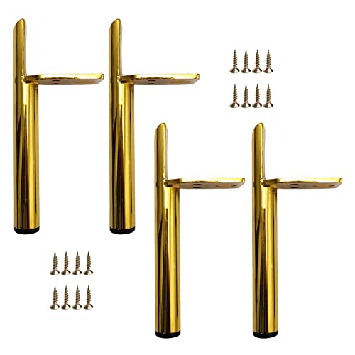 XMDEUR Möbelbeine aus Metall, 4er-Set, Schwarz/Gold/Silber, Sofa- und Tisch-Ersatzfüße für DIY-Sofas, Couchtische, Schränke, inklusive Schrauben XMDEUR Möbelbeine aus Metall, 4er-Set, Schwarz/Gold/Silber, Sofa- und Tisch-Ersatzfüße für DIY-Sofas, Couchtische, Schränke, inklusive Schrauben von XMDEUR