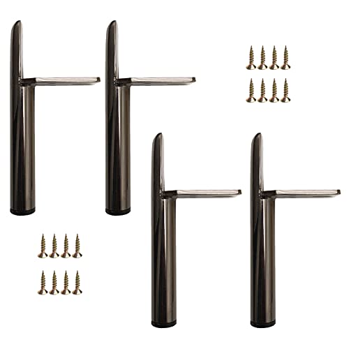 XMDEUR Möbelbeine aus Metall in Schwarz/Gold/Silber, 4 Stück mit Schrauben, ideal für DIY-Sofas, Couchtische, Schränke, Frisiertische, TV-Schränke XMDEUR Möbelbeine aus Metall in Schwarz/Gold/Silber, 4 Stück mit Schrauben, ideal für DIY-Sofas, Couchtische, Schränke, Frisiertische, TV-Schränke von XMDEUR