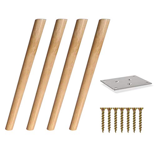 XMDEUR Möbelbeine aus Naturholz 50/60/70 cm, Moderne nordische Tischbeine, Möbelersatzstützbeine für Stühle/Esstische/Bar, Gerade/Schräg, 4er-Set XMDEUR Möbelbeine aus Naturholz 50/60/70 cm, Moderne nordische Tischbeine, Möbelersatzstützbeine für Stühle/Esstische/Bar, Gerade/Schräg, 4er-Set von XMDEUR
