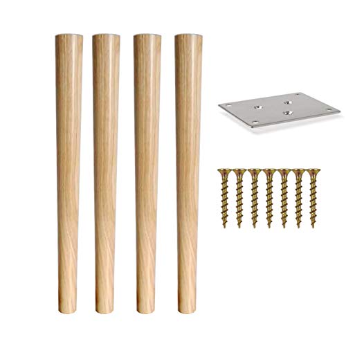 XMDEUR Möbelbeine aus Naturholz 50/60/70 cm, Moderne nordische Tischbeine, Möbelersatzstützbeine für Stühle/Esstische/Bar, Gerade/Schräg, 4er-Set XMDEUR Möbelbeine aus Naturholz 50/60/70 cm, Moderne nordische Tischbeine, Möbelersatzstützbeine für Stühle/Esstische/Bar, Gerade/Schräg, 4er-Set von XMDEUR