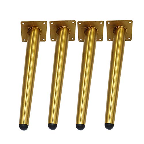 XMDEUR Robuste Möbelbeine aus gebürstetem goldenem Metall, schräg konisch/gerade konisch, Sofabeine aus Edelstahl, für Schränke, Kleiderschränke, Polstermöbel, 4er-Set XMDEUR Robuste Möbelbeine aus gebürstetem goldenem Metall, schräg konisch/gerade konisch, Sofabeine aus Edelstahl, für Schränke, Kleiderschränke, Polstermöbel, 4er-Set von XMDEUR