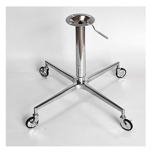 XMDEUR Schreibtisch-Ersatzbein, Kreuzhebe-Tischbeine aus Metall, runde Tischzubehörhalterung, Möbelbeine, DIY-Möbelfuß für Tisch für kleinen Esstisch, Couchtisch (Silber) von XMDEUR