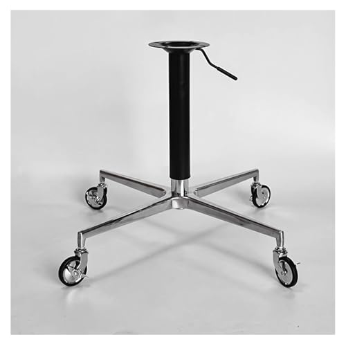 XMDEUR Schreibtisch-Ersatzbein, Kreuzhebe-Tischbeine aus Metall, runde Tischzubehörhalterung, Möbelbeine, DIY-Möbelfuß für Tisch für kleinen Esstisch, Couchtisch (schwarz) von XMDEUR