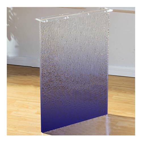 XMDEUR Schreibtisch-Ersatzbein, stabile Tischbeine aus Acryl, transparente Ersatz-Couchtischsockel, schwebende Schreibtisch-Bürotisch-Möbelbeine für Tischschreibtische (Linear-A, 70 x 70 cm) von XMDEUR