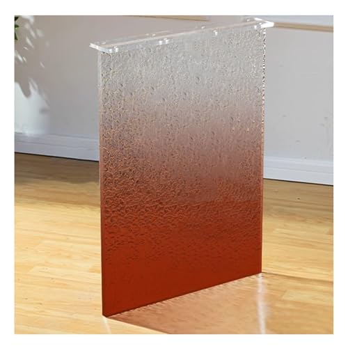 XMDEUR Schreibtisch-Ersatzbein, stabile Tischbeine aus Acryl, transparente Ersatz-Couchtischsockel, schwebende Schreibtisch-Bürotisch-Möbelbeine für Tischschreibtische (Linear-B, 70 x 50 cm) von XMDEUR