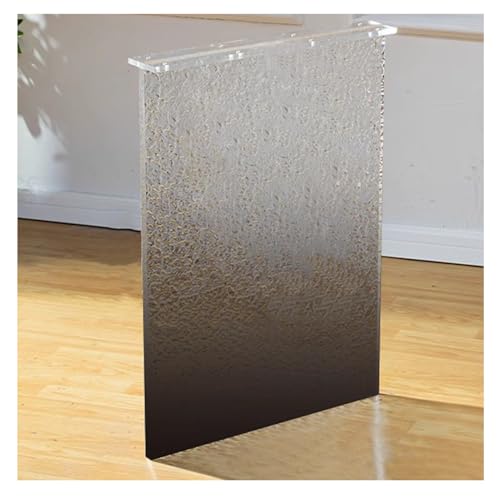 XMDEUR Schreibtisch-Ersatzbein, stabile Tischbeine aus Acryl, transparente Ersatz-Couchtischsockel, schwebende Schreibtisch-Bürotisch-Möbelbeine für Tischschreibtische (Linear-C, 70 x 70 cm) von XMDEUR