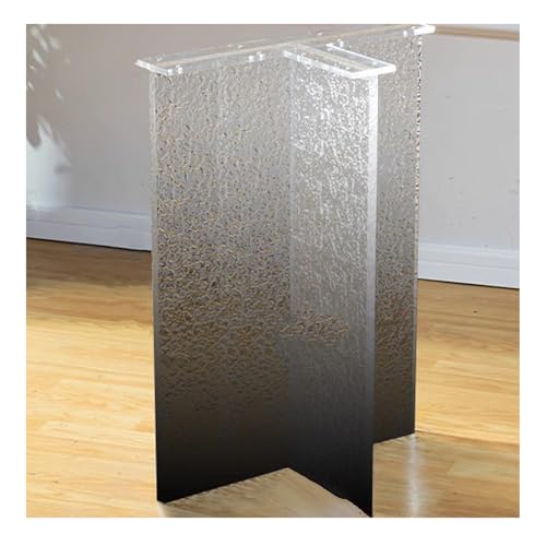 XMDEUR Schreibtisch-Ersatzbein, stabile Tischbeine aus Acryl, transparente Ersatz-Couchtischsockel, schwebende Schreibtisch-Bürotisch-Möbelbeine für Tischschreibtische (TC, 70 x 70 cm) von XMDEUR