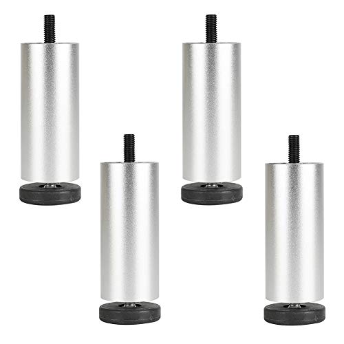XMDEUR Silberne M8-Möbelbeine aus Aluminium, 4/5/6/8/10 Zoll, verstellbare Sofafüße, 4er-Set, Ersatzbeine für Schränke, Bänke, Couchtische, Stützbeine für Möbelzubehör XMDEUR Silberne M8-Möbelbeine aus Aluminium, 4/5/6/8/10 Zoll, verstellbare Sofafüße, 4er-Set, Ersatzbeine für Schränke, Bänke, Couchtische, Stützbeine für Möbelzubehör von XMDEUR