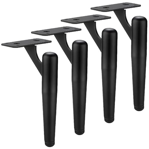 XMDEUR Tischbeine aus Metall, 4er-Set, Möbelbeine aus Rundrohr für Sofa, Badezimmer, Schrank, Arbeitsplatte, Mattschwarz, 30 cm/12 Zoll Höhe XMDEUR Tischbeine aus Metall, 4er-Set, Möbelbeine aus Rundrohr für Sofa, Badezimmer, Schrank, Arbeitsplatte, Mattschwarz, 30 cm/12 Zoll Höhe von XMDEUR