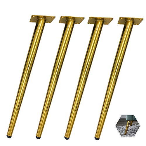 XMDEUR Tischbeine in Gold 30/35/50cm, Moderne schräge konische Möbelbeine, Kommodentisch-Möbelzubehör, Ersatzstützbeine, 4er-Set XMDEUR Tischbeine in Gold 30/35/50cm, Moderne schräge konische Möbelbeine, Kommodentisch-Möbelzubehör, Ersatzstützbeine, 4er-Set von XMDEUR