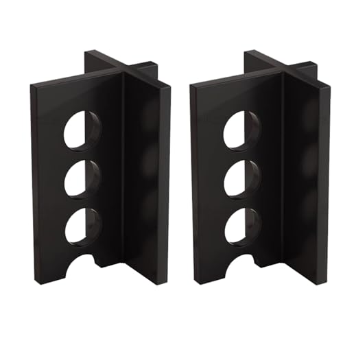 XMDEUR Tischfuß, Möbelbeine aus Massivholz mit Schraubbefestigung, DIY-Esstisch, Inseltisch, Tischgestelle, 2er-Set, robuste Ersatz-Tischbeine für Moderne Couchtische (C-Schwarz, 40 x 40 x 70 cm) von XMDEUR