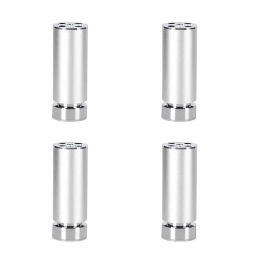 XMDEUR Verstellbare Möbelbeine, 4er-Set, Aluminiumlegierung und Zinklegierung, Schrankbeine, Couchtischbeine, TV-Ständerbeine, Sofastützfüße, Badezimmerschrankbeinstützen in Schwarz/Silber XMDEUR Verstellbare Möbelbeine, 4er-Set, Aluminiumlegierung und Zinklegierung, Schrankbeine, Couchtischbeine, TV-Ständerbeine, Sofastützfüße, Badezimmerschrankbeinstützen in Schwarz/Silber von XMDEUR