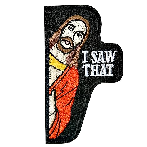 I Saw That Patch, 1 Stück Hook and Loop Morale Tactical Patch, Funny Embroidered Meme Patches for Backpacks, Westen, Jacken, Jeans, Hüte von XMJY