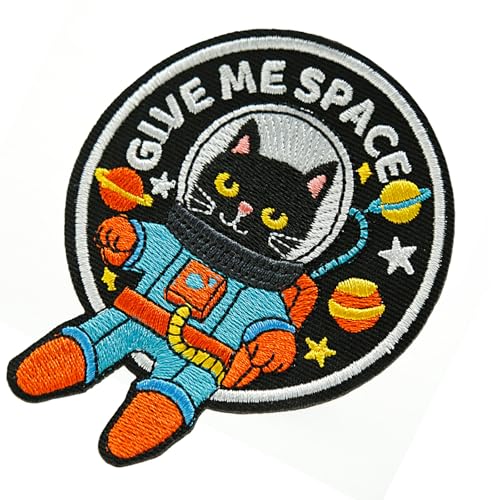 XMJY Lustige Cartoon-Katzen-Aufnäher zum Aufbügeln, niedliche Katze, bestickt, Moral Patch, DIY-Applikationen für Rucksäcke, Trucker-Hüte, Lunch-Taschen, Westen, Jacken, Haustierliebhaber XMJY Lustige Cartoon-Katzen-Aufnäher zum Aufbügeln, niedliche Katze, bestickt, Moral Patch, DIY-Applikationen für Rucksäcke, Trucker-Hüte, Lunch-Taschen, Westen, Jacken, Haustierliebhaber von XMJY