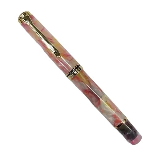 XMKT Acryl-Füllfederhalter, weich, Nr. 6/35# F/M/B, 0,5/0,7 mm, gebogene Feder, Tintenstift, Studenten, Schreiben, Geschenkstift (M,0,5) von XMKT