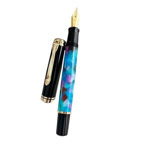 XMKT Acryl-Füllfederhalter, weich, Nr. 6/35# F/M/B, 0,5/0,7 mm, gebogene Feder, Tintenstift, Studenten, Schreiben, Geschenkstift (N,0,5) von XMKT