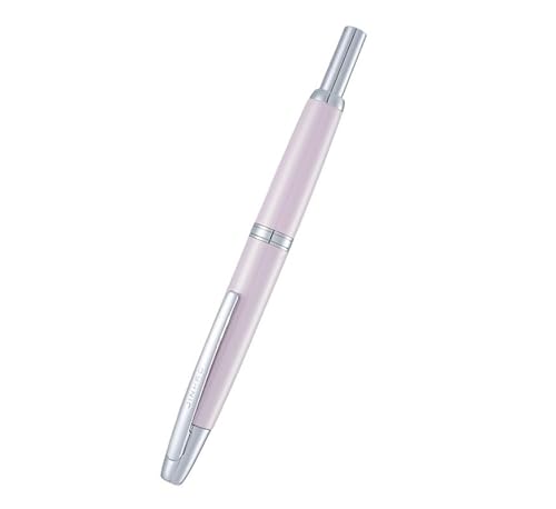 XMKT Druck-Füllfederhalter, EF/F-Feder, Klickstift, Schreibwaren, Metall, mattschwarz, Schreibtinte, Büro, Pink, EF (0,38 mm) von XMKT