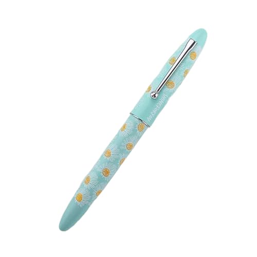 XMKT Füllfederhalter mit harter Feder, für Geschäftsschreiben, Studenten, Kalligraphie, Übungswerkzeug, F-Spitze, Sonnenblumen-Design, Geschenkstift (C) von XMKT