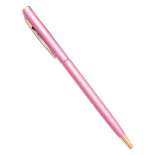 XMKT Metall-Kugelschreiber, Roségold, individuelles Logo, Schreibwaren, Geschäftsgeschenk, Schriftzug, gravierter Name, Schule und Bürobedarf (Hellviolett-Rose, Schwarz) von XMKT