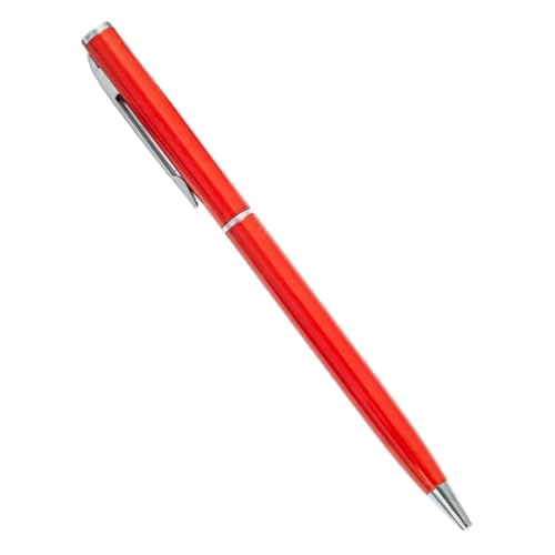 XMKT Metall-Kugelschreiber, Roségold, individuelles Logo, Schreibwaren, Geschäftsgeschenk, Schriftzug, gravierter Name, Schule und Bürobedarf (Rot, Blau), 50 Stück von XMKT