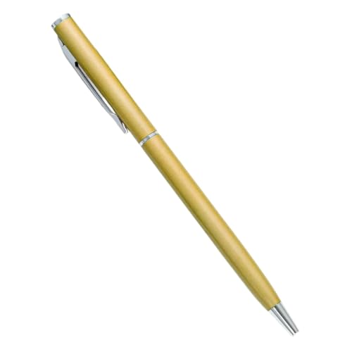 XMKT Metall-Kugelschreiber, rotgoldener Stift, individuelles Logo, Schreibwaren, Geschäftsgeschenk, Schriftzug, gravierter Name, Schule und Bürobedarf (Gold, Schwarz) von XMKT