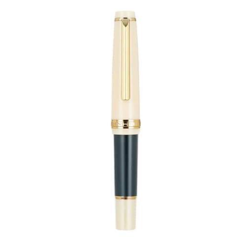 XMKT Mini-Füllfederhalter mit goldfarbenem Clip, extra feine Feder, EF-Stifte für reibungsloses Schreiben, 10,6 cm (Eisengrau, F-Feder) von XMKT