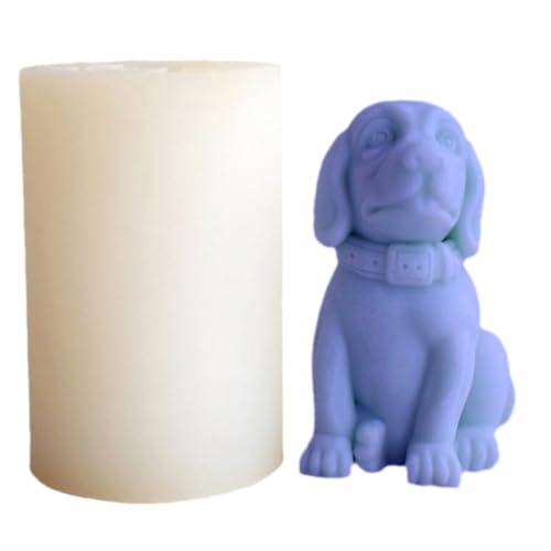 Silikonform mit süßem Hund, Labrador, für Seife, Sojawachs, Epoxidharz, DIY, Handarbeit, Party, Abendessen, Ornamente, Dekoration (sitzender Hund) von XMOX