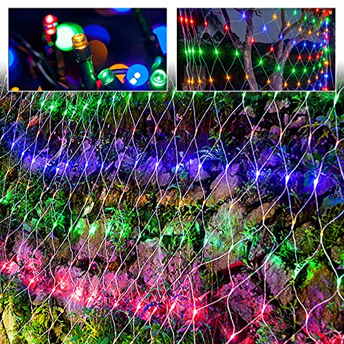 XMTECH LED Lichternetz Lichterkette Lichterkettennetz Lichtervorhang Innen und Außen Dekoration für Weihnachten Hochzeit Party, mit 8 Leuchtmodi und Stecker - 6 x 4m Bunt XMTECH LED Lichternetz Lichterkette Lichterkettennetz Lichtervorhang Innen und Außen Dekoration für Weihnachten Hochzeit Party, mit 8 Leuchtmodi und Stecker - 6 x 4m Bunt von XMTECH