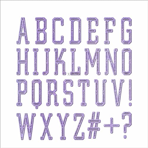 XMZZMX 26 Großbuchstaben Metall-Stanzformen für Kartenherstellung, Papierprägung, Stanzformen, Set, Aufbewahrungstaschen, Zubehör, Scrapbooking-Schablonen von XMZZMX
