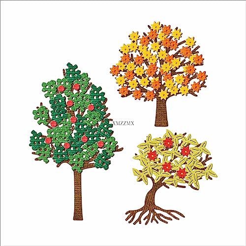 XMZZMX Apfelbäume, Ahornbaum-Metall-Stanzformen für Kartenherstellung, Papierprägestanz-Set, Vorlagen, Aufbewahrungstaschen, Zubehör, Fotorahmen, Album, DIY, Scrapbooking, Schablonen-Sets von XMZZMX