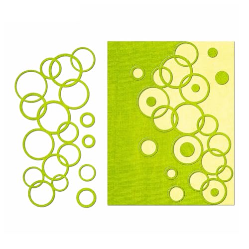 XMZZMX Bubble Circle Stanzformen für Kartenherstellung, Papierprägung, Metall-Stanzschablonen-Set, Vorlagen, Aufbewahrungstaschen, Zubehör, Fotorahmen, Album, DIY, Scrapbooking, Schablonen-Sets XMZZMX Bubble Circle Stanzformen für Kartenherstellung, Papierprägung, Metall-Stanzschablonen-Set, Vorlagen, Aufbewahrungstaschen, Zubehör, Fotorahmen, Album, DIY, Scrapbooking, Schablonen-Sets von XMZZMX