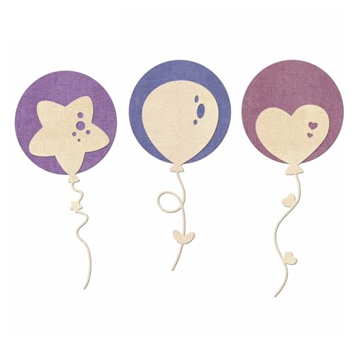 XMZZMX Doppelschichtige Ballon-Metall-Stanzformen für Kartenherstellung, Papierpräge-Stanzschablonen-Set, Vorlagen, Aufbewahrungstaschen, Zubehör, Fotorahmen, Album, DIY, Scrapbooking, Schablonen-Sets XMZZMX Doppelschichtige Ballon-Metall-Stanzformen für Kartenherstellung, Papierpräge-Stanzschablonen-Set, Vorlagen, Aufbewahrungstaschen, Zubehör, Fotorahmen, Album, DIY, Scrapbooking, Schablonen-Sets von XMZZMX