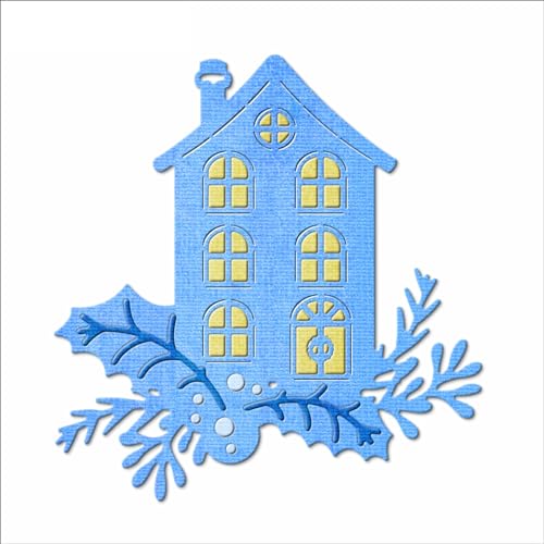 XMZZMX Frohe Weihnachten Häuser Metall Stanzformen für Kartenherstellung, Papierprägung Stanzformen Kit Aufbewahrungstaschen, Zubehör, Scrapbooking Schablonen XMZZMX Frohe Weihnachten Häuser Metall Stanzformen für Kartenherstellung, Papierprägung Stanzformen Kit Aufbewahrungstaschen, Zubehör, Scrapbooking Schablonen von XMZZMX
