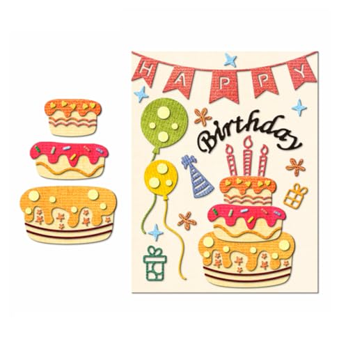 XMZZMX Happy Birthday Kuchenballon-Metall-Stanzformen für Kartenherstellung, Papierprägestanz-Set, Vorlagen, Aufbewahrungstaschen, Zubehör, Fotorahmen, Album, DIY, Scrapbooking, Schablonen-Sets XMZZMX Happy Birthday Kuchenballon-Metall-Stanzformen für Kartenherstellung, Papierprägestanz-Set, Vorlagen, Aufbewahrungstaschen, Zubehör, Fotorahmen, Album, DIY, Scrapbooking, Schablonen-Sets von XMZZMX