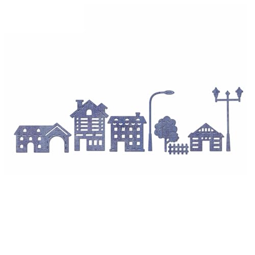 XMZZMX Hausstraßenlaternen-Silhouette, Metall-Stanzformen für Kartenherstellung, Papierprägestanz-Set, Vorlagen, Aufbewahrungstaschen, Zubehör, Fotorahmen, Album, DIY, Scrapbooking, Schablonen-Sets XMZZMX Hausstraßenlaternen-Silhouette, Metall-Stanzformen für Kartenherstellung, Papierprägestanz-Set, Vorlagen, Aufbewahrungstaschen, Zubehör, Fotorahmen, Album, DIY, Scrapbooking, Schablonen-Sets von XMZZMX
