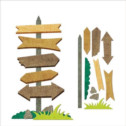 XMZZMX Holz-Stanzformen für Straßenschilder, Metall-Stanzformen für Kartenherstellung, Papierpräge-Stanzschablonen, Aufbewahrungstaschen, Zubehör, Fotorahmen, Album, DIY, Scrapbooking, Schablonen-Sets XMZZMX Holz-Stanzformen für Straßenschilder, Metall-Stanzformen für Kartenherstellung, Papierpräge-Stanzschablonen, Aufbewahrungstaschen, Zubehör, Fotorahmen, Album, DIY, Scrapbooking, Schablonen-Sets von XMZZMX
