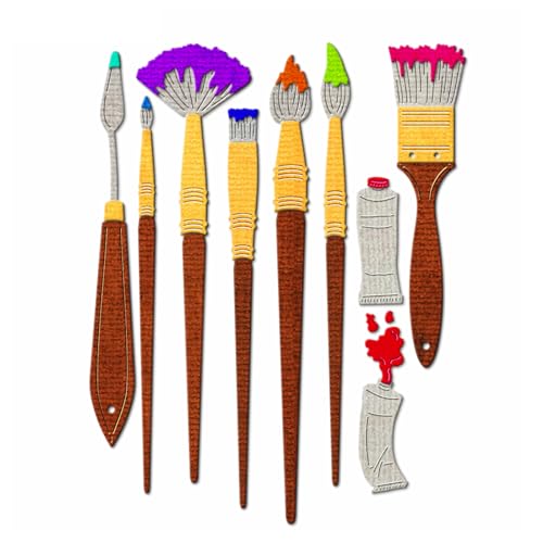 XMZZMX Kunst-Pinsel-Pigment-Schaber, Stanzformen für Kartenherstellung, Papierprägung, Metall-Stanzschablonen-Set, Vorlagen, Aufbewahrungstaschen, Zubehör, Fotorahmen, Album, DIY, Scrapbooking, XMZZMX Kunst-Pinsel-Pigment-Schaber, Stanzformen für Kartenherstellung, Papierprägung, Metall-Stanzschablonen-Set, Vorlagen, Aufbewahrungstaschen, Zubehör, Fotorahmen, Album, DIY, Scrapbooking, von XMZZMX