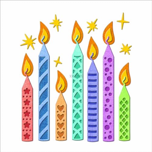 XMZZMX Metall-Stanzformen für Geburtstagspartys, Kerzen-Festivals, zur Kartenherstellung, Papierprägestanz-Set, Vorlagen, Aufbewahrungstaschen, Zubehör, Fotorahmen, Album, DIY, Scrapbooking, XMZZMX Metall-Stanzformen für Geburtstagspartys, Kerzen-Festivals, zur Kartenherstellung, Papierprägestanz-Set, Vorlagen, Aufbewahrungstaschen, Zubehör, Fotorahmen, Album, DIY, Scrapbooking, von XMZZMX